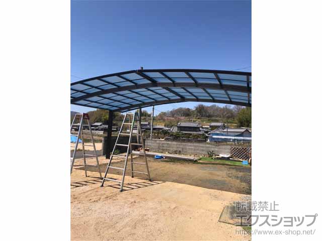 岡山県赤磐市ののカーポート レイナトリプルポートグラン　積雪〜20cm対応 施工例
