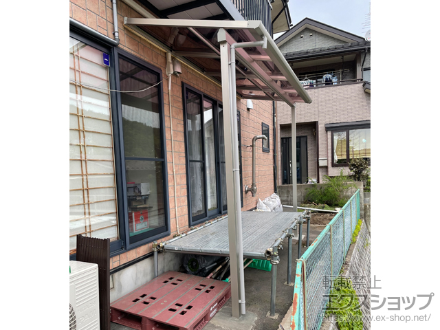 岩手県盛岡市ののテラス屋根 ソラリア F型 テラスタイプ 単体 積雪〜20cm対応 施工例