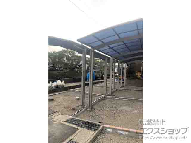 広島県東広島市ののカーポート プレシオスポート 縦連棟 積雪〜20cm対応 施工例