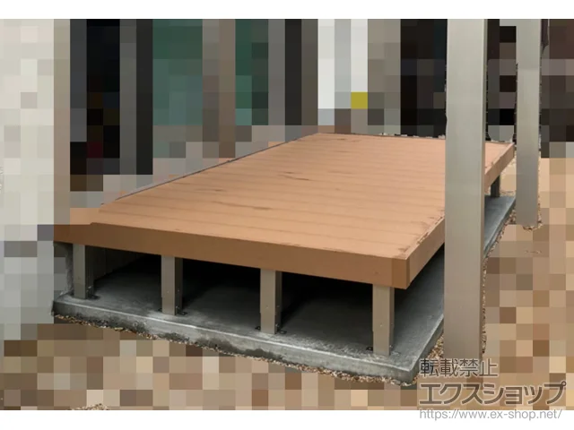 三重県桑名市ののテラス屋根、ウッドデッキ マージウッドデッキ 施工例