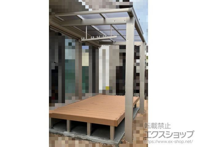 三重県桑名市ののテラス屋根 レセパ Lタイプ 独立タイプ 積雪〜20cm対応 施工例