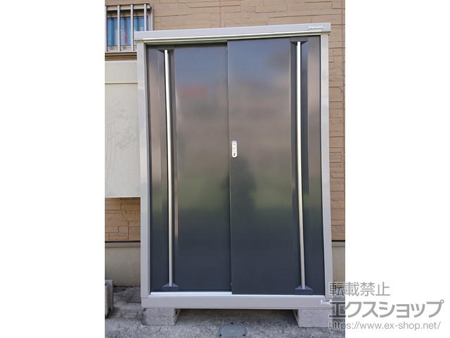 神奈川県横浜市のの物置・屋外倉庫 シンプリー 一般型 1100×515×1603 MJX-115D-P-CG 施工例