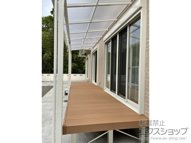 大分県大分市ののウッドデッキ リウッドデッキ 200 施工例