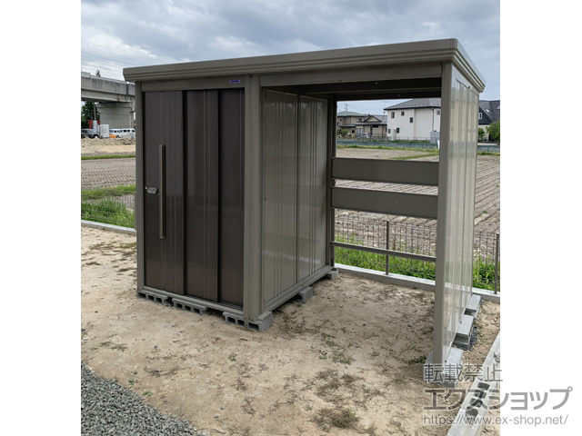 宮城県大崎市のの物置・屋外倉庫 Mr.ストックマン プラスアルファ 多雪型 結露減少型 2831×1590×2110 TP-SZ2815-B 施工例