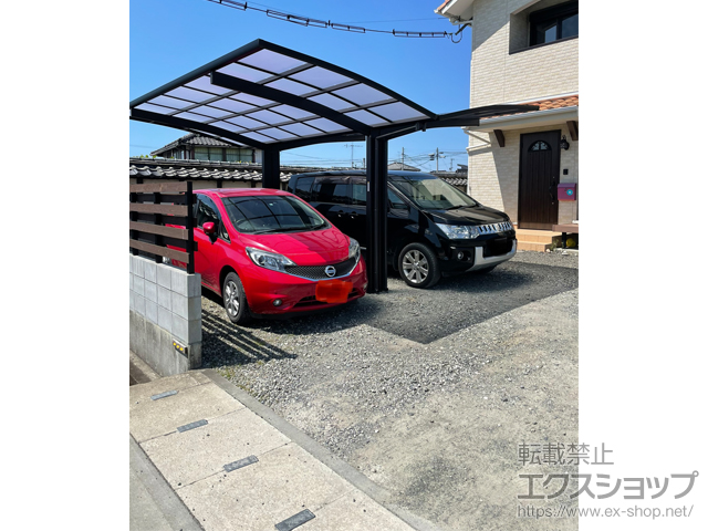 熊本県八代市ののカーポート プレシオスポート Y合掌 積雪〜20cm対応 施工例