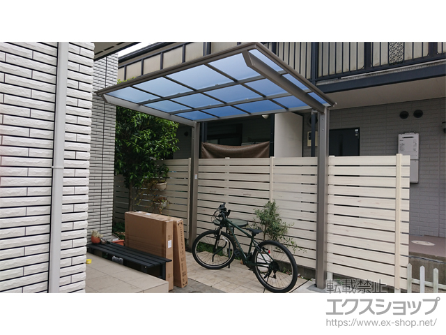 千葉県千葉市ののテラス屋根 フーゴF 独立テラスタイプ 単体 積雪〜20cm対応 施工例