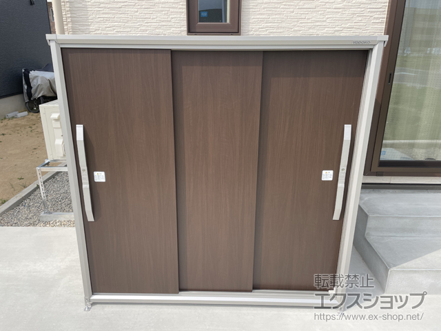 石川県野々市市のの物置・屋外倉庫 エスモ 一般型 1650×924×1613 ESF-1609D-WC 施工例