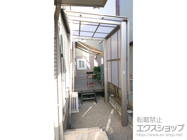 静岡県静岡市ののテラス屋根 フーゴF 独立テラスタイプ 単体 積雪〜20cm対応 施工例