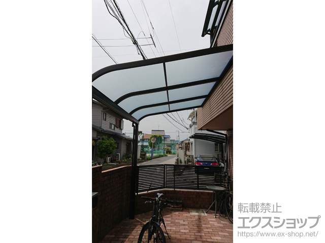 岡山県岡山市ののテラス屋根 ソラリア R型 テラスタイプ 単体 積雪〜20cm対応 施工例