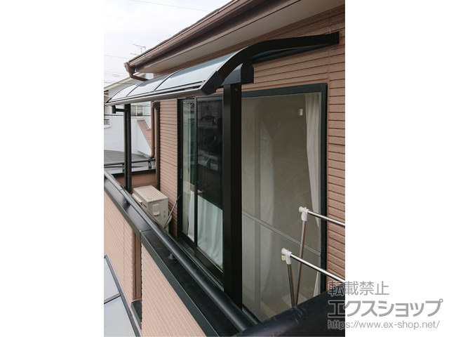 岡山県岡山市ののバルコニー・ベランダ屋根 ソラリア R型 屋根タイプ 単体 積雪〜20cm対応 施工例
