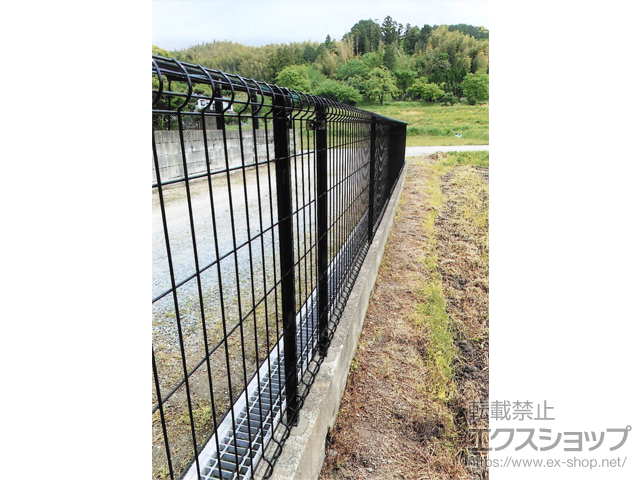福岡県福岡市ののフェンス・柵 イーネットフェンス 3F型・自由柱施工 施工例