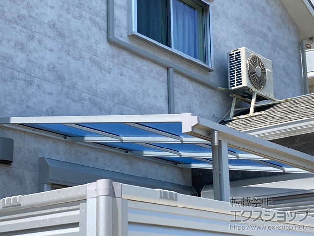 大阪府枚方市ののテラス屋根 ソラリア F型 テラスタイプ 単体 積雪〜20cm対応 施工例