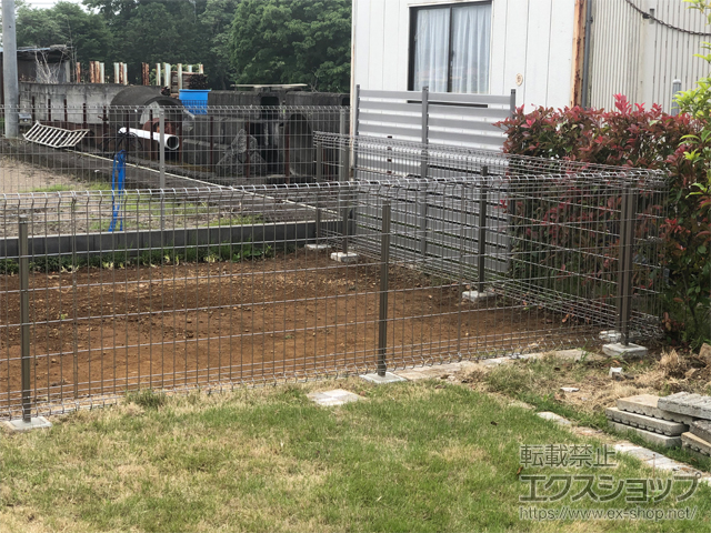 栃木県佐野市ののフェンス・柵 ユメッシュHR型 フリー支柱タイプ 施工例