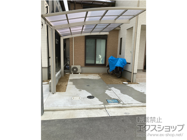 大阪府泉大津市ののカーポート レイナポートグラン　積雪〜20cm対応 施工例