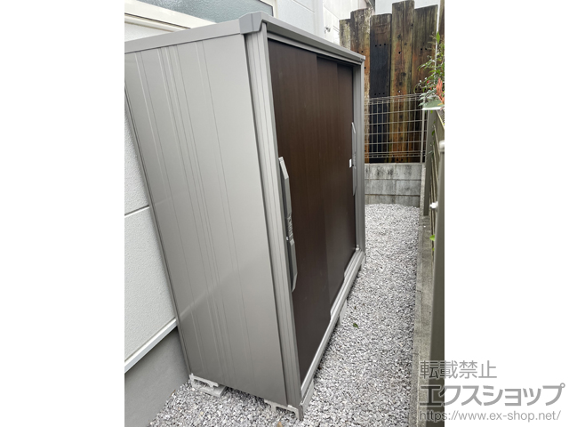東京都東村山市のの物置・屋外倉庫 エスモ 一般型 1650×674×1613 ESF-1606D-WC 施工例
