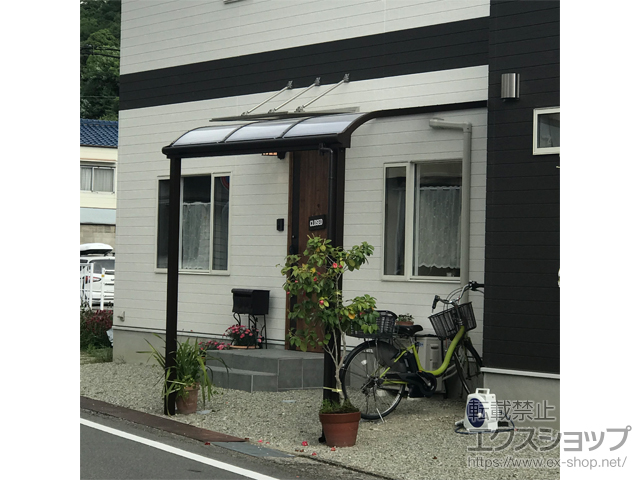 兵庫県相生市ののテラス屋根 ソラリア R型 テラスタイプ 単体 積雪〜20cm対応 施工例