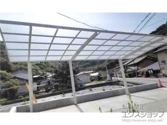 広島県尾道市ののカーポート レイナポートグラン 延長　積雪〜20cm対応 施工例