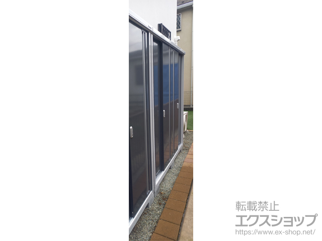 神奈川県川崎市のの物置・屋外倉庫 シンプリー 一般型 1940×515×1903　MJX-195E-P-CG 施工例