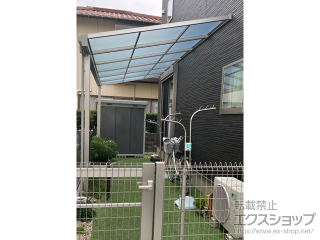福岡県北九州市ののテラス屋根 ソラリア F型 テラスタイプ 単体 積雪〜20cm対応 施工例