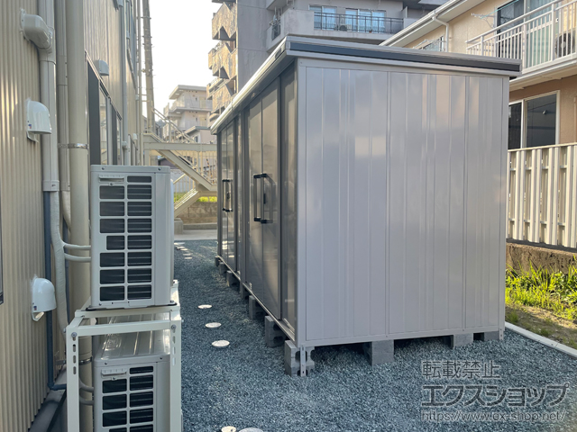 宮城県仙台市のの物置・屋外倉庫 エルモ 積雪型 5130×1870×2359 扉2ヶ所タイプ(LMDS-5118HW) LMDS-5118HW-CB 施工例