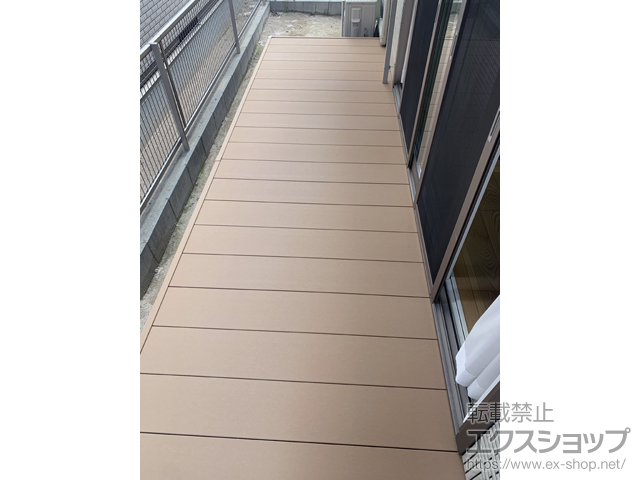 広島県広島市ののウッドデッキ リウッドデッキ 200 施工例