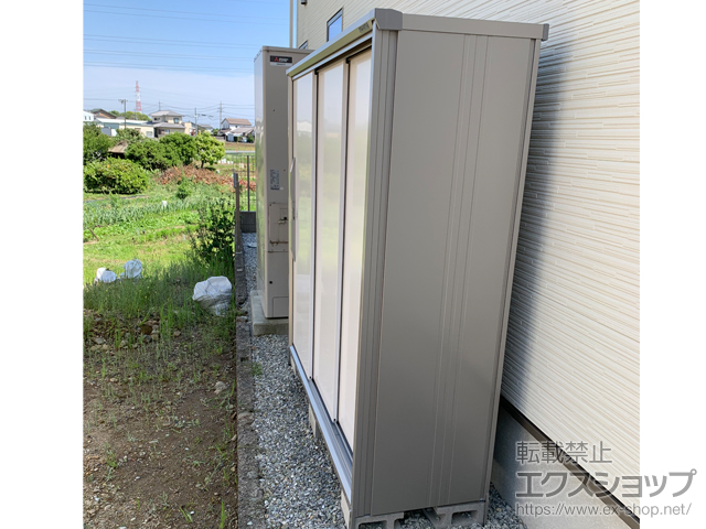 静岡県浜松市のの物置・屋外倉庫 エスモ 一般型 1650×537×1614 ESF-1605D-TW 施工例