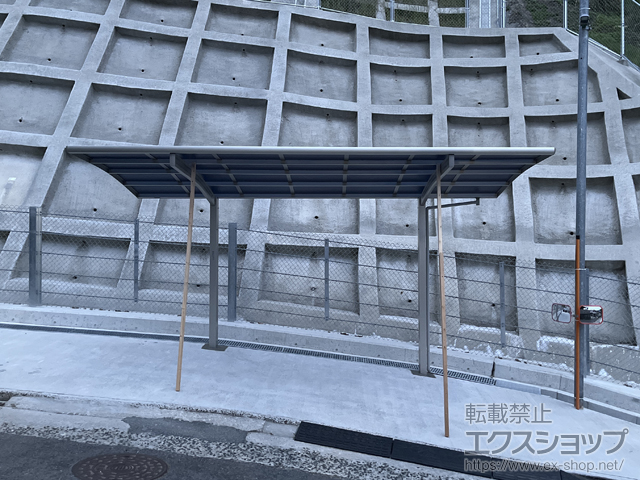 広島県広島市ののカーポート プレシオスポート 積雪〜20cm対応 施工例
