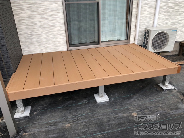 長野県小諸市ののウッドデッキ マージウッドデッキ 施工例