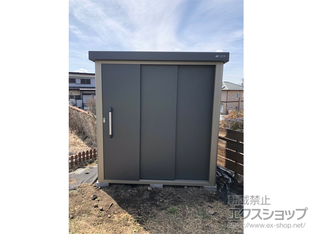 長野県小諸市のの物置・屋外倉庫 エスケーエイト SK8-70 一般型 1800×1200×1940 SK8-70-GK 施工例