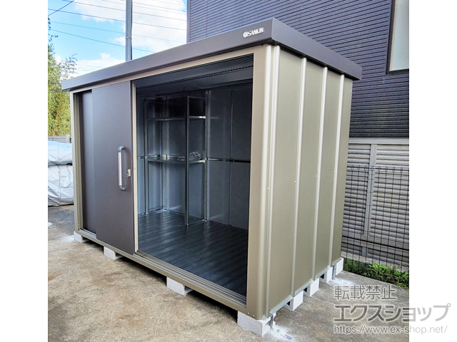 千葉県佐倉市のの物置・屋外倉庫 エスケーエイト SK8-130 一般型 2600×1600×1940 SK8-130-GK 施工例
