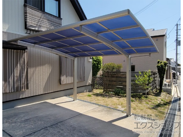 大阪府面市ののカーポート プレシオスポート 積雪〜20cm対応 施工例