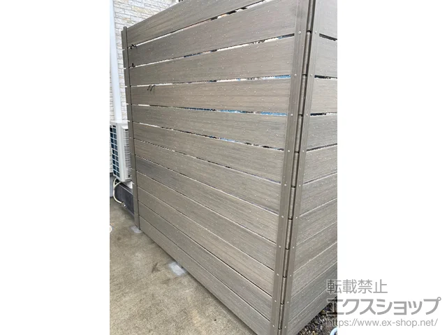 滋賀県東近江市のグローベンのフェンス・柵・塀 プラド/one ジョイント有 隙間10mm H2000 施工例