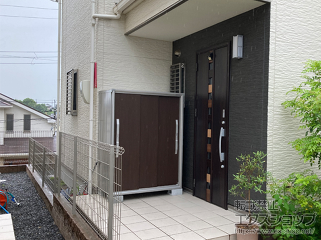 大阪府枚方市のの物置・屋外倉庫 エスモ 一般型 1215×774×1613 ESF-1207D-WC 施工例