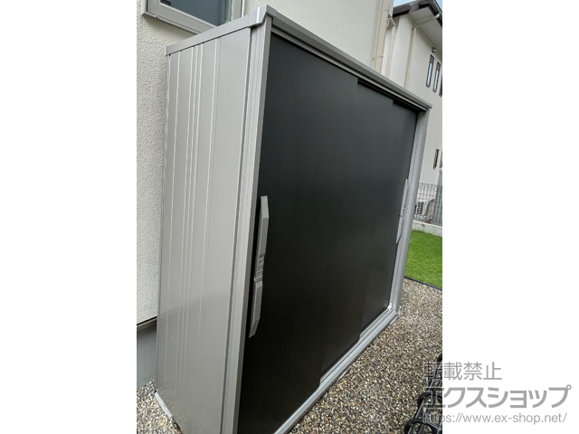 奈良県奈良市のの物置・屋外倉庫 エスモ 一般型 2100×674×1913（ESF-2106A） ESF-2106A-WE 施工例
