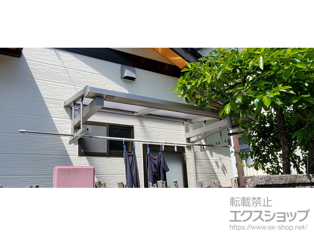静岡県静岡市ののバルコニー・ベランダ屋根 ソラリア F型 ルーフタイプ 単体積雪〜20cm対応 施工例