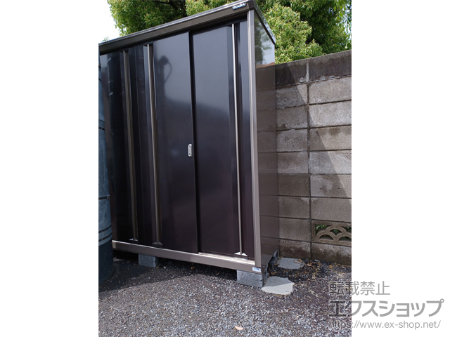神奈川県横浜市のの物置・屋外倉庫 ナイソーシスター　2160×580×1903 KMW-216E-P-CB 施工例