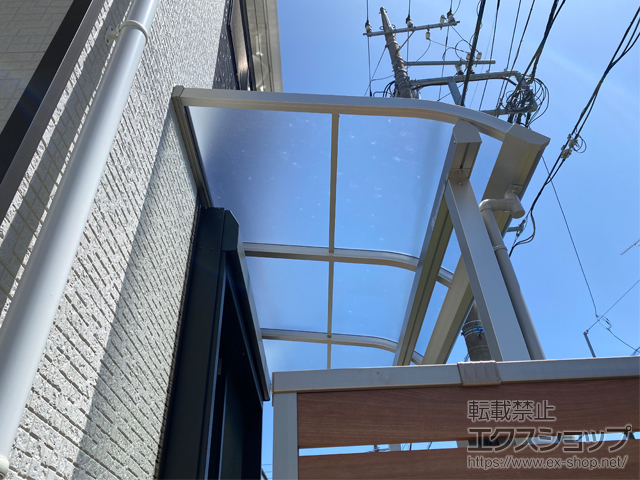 神奈川県大和市ののテラス屋根 ソラリア R型 テラスタイプ 単体 積雪〜20cm対応 施工例