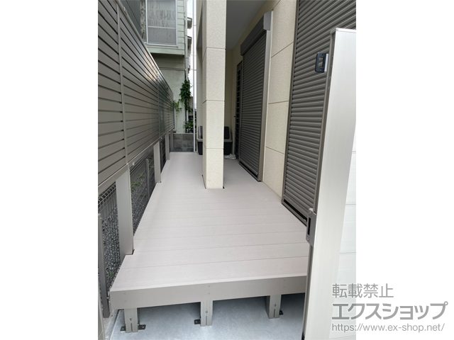 大阪府高槻市のの門扉、ウッドデッキ リウッドデッキ 200 施工例