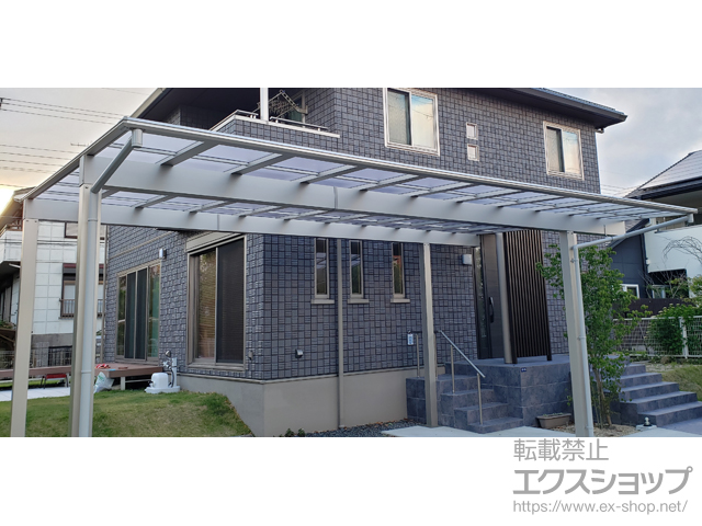 滋賀県大津市ののカーポート エフルージュ ツインプラス FIRST 積雪〜20cm対応 施工例