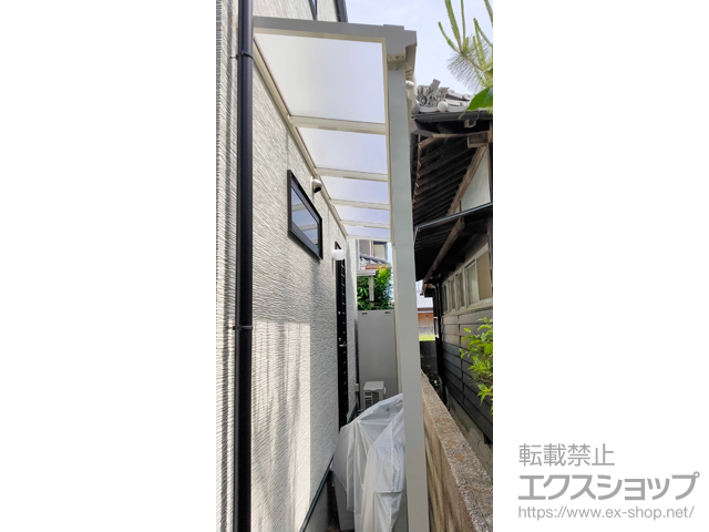 愛媛県伊予郡松前町ののテラス屋根 ソラリア F型 テラスタイプ 単体 積雪〜20cm対応 施工例
