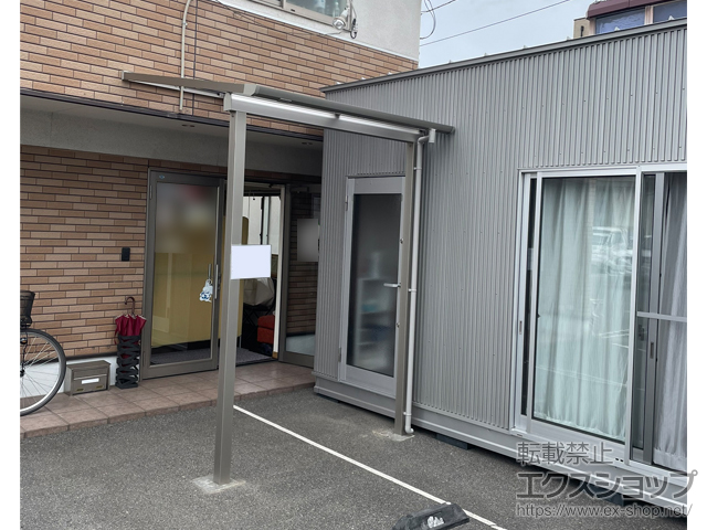 岡山県岡山市ののテラス屋根 ソラリア F型 テラスタイプ 単体 積雪〜20cm対応 施工例