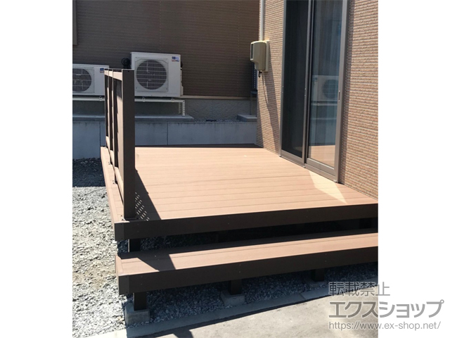 青森県八戸市ののウッドデッキ リウッドデッキ 200 施工例