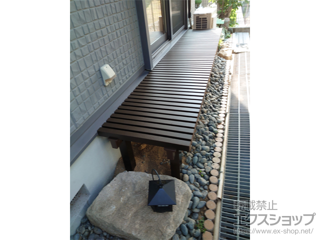 兵庫県神戸市ののウッドデッキ 濡縁(ぬれえん) アルミタイプ 施工例