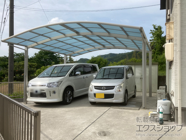 山口県山口市ののカーポート レイナツインポートグラン　積雪〜20cm対応 施工例