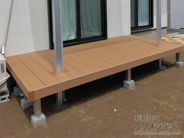 茨城県小美玉市ののウッドデッキ リウッドデッキ 200 施工例