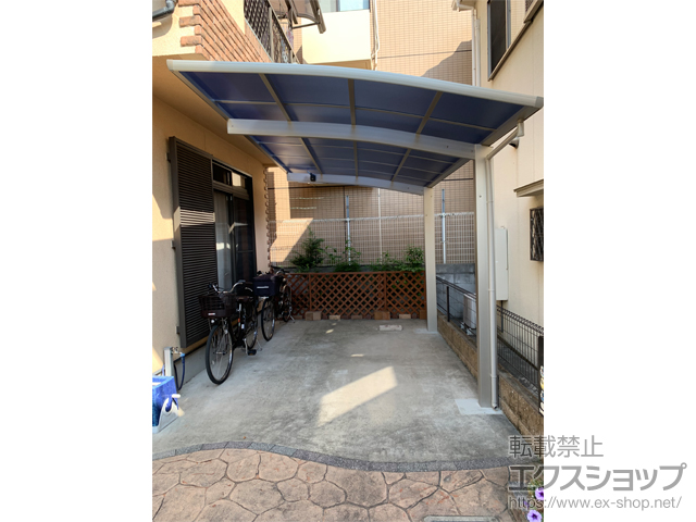大阪府柏原市ののカーポート プレシオスポート 積雪〜20cm対応 施工例