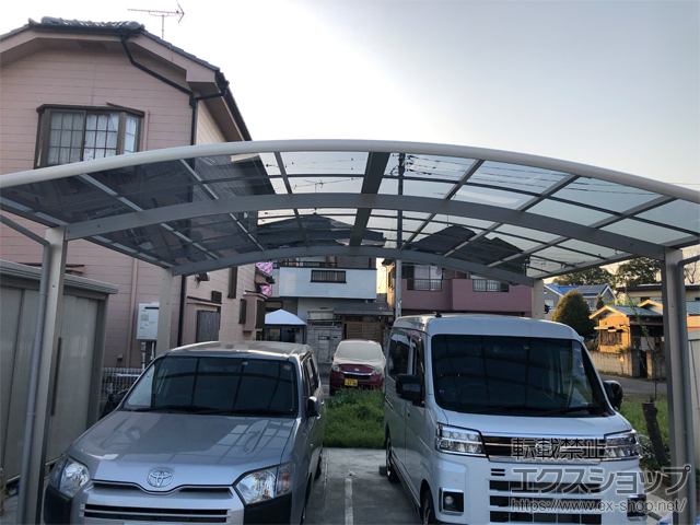 埼玉県北葛飾郡杉戸町ののカーポート プレシオスポート ワイド 積雪〜20cm対応 施工例