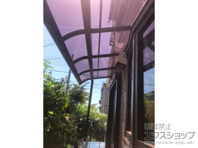 奈良県生駒郡三郷町ののテラス屋根 ソラリア R型 テラスタイプ 単体 積雪〜20cm対応 施工例