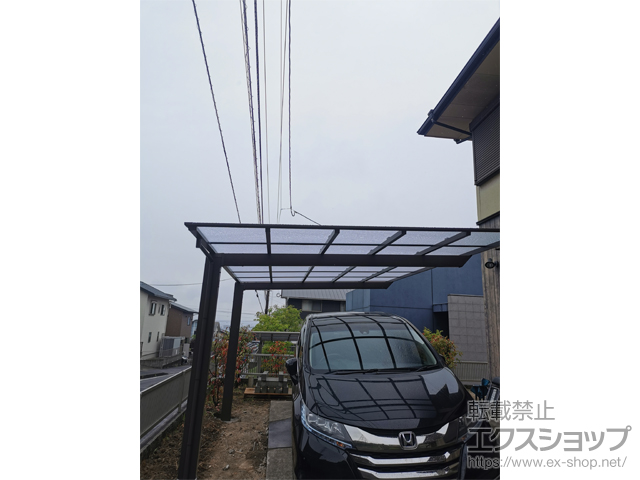 大分県大分市ののカーポート ソリッドポート 積雪〜20cm対応 施工例