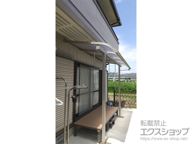 兵庫県高砂市ののテラス屋根 ソラリア R型 テラスタイプ 単体 積雪〜20cm対応 施工例
